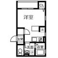 パインスコッチ ２０３ ワンルームの間取り図