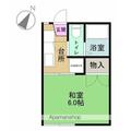 コーポ静 ２０１ １Kの間取り図