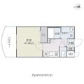 Ｓ－ＦＯＲＴ姪浜 ５０２ １Kの間取り図