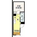 アールヒルズ日本橋 ００２ ワンルームの間取り図