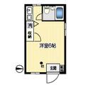 中野区 東中野４丁目（落合駅） 1階 ワンルームの間取り図