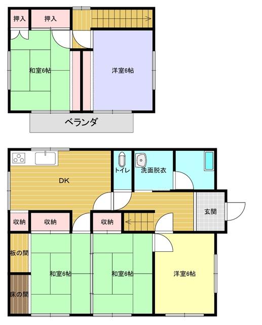 Niiya district, Nakasho-cho, Innoshima, Onomichi City; 2-story building; 5DK &mdash; photo 1