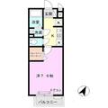 セジュール西岡本 ２０７ １Kの間取り図