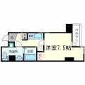 レジュールアッシュ谷町 3階 １Kの間取り図