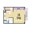 アルテハイム五条 ３０４ １Kの間取り図