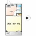 吉田ビル ３Ａ １DKの間取り図
