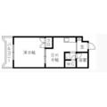 浜松市中央区 曳馬５丁目（曳馬駅） 1階 １DKの間取り図