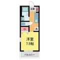 ハッピーハイツ１番館 ２０２ １Kの間取り図