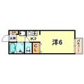 神戸市灘区 桜ケ丘町（六甲駅） 1階 ワンルームの間取り図