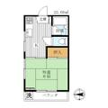 板橋区 双葉町（中板橋駅） 2階 １Kの間取り図