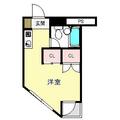 パークハイムイトー ３０１ ワンルームの間取り図