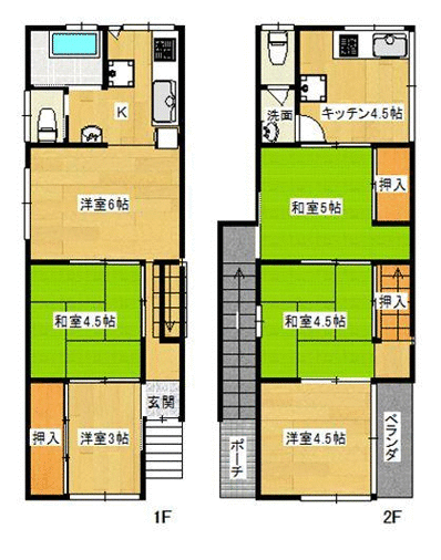 Kobe City, Hyogo Ward, Kumano-cho 5-chome (Nagata Station), 2-story building, 5SDK &mdash; photo 1