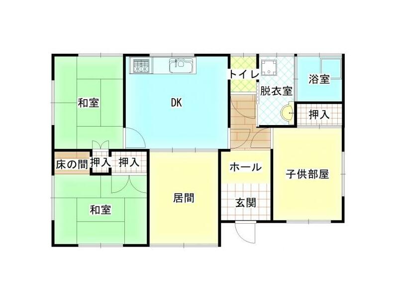 Mitaka Town, Kitamorokata District, Oaza Tateike (Mochihara Station) Single-story building 4DK