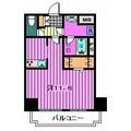 川口市 川口２丁目（川口駅） 1階 ワンルームの間取り図