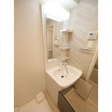 脱衣所 独立洗面台(シャンプードレッサー付)収納スペース有