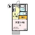ハイツ西田 １０３ １Kの間取り図