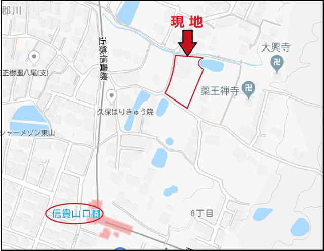 アットホーム】八尾市 大字郡川 （信貴山口駅 ） 事業用地
