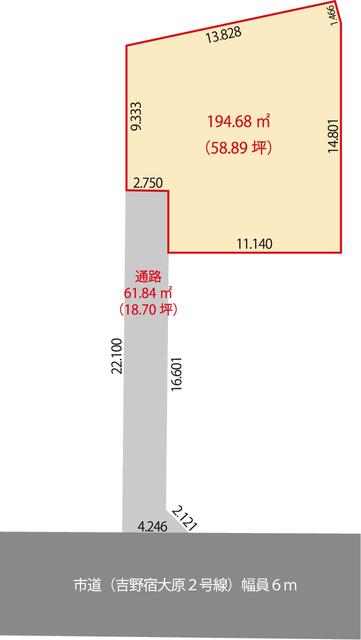 アットホーム】山形市 大字吉野宿 （東金井駅 ） 住宅用地