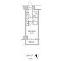 大田区 蒲田４丁目（蒲田駅） 3階 １Kの間取り図