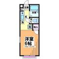 世田谷区 代田４丁目（新代田駅） 2階 １Kの間取り図