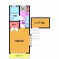 ハイツ向台 2階 １Kの間取り図