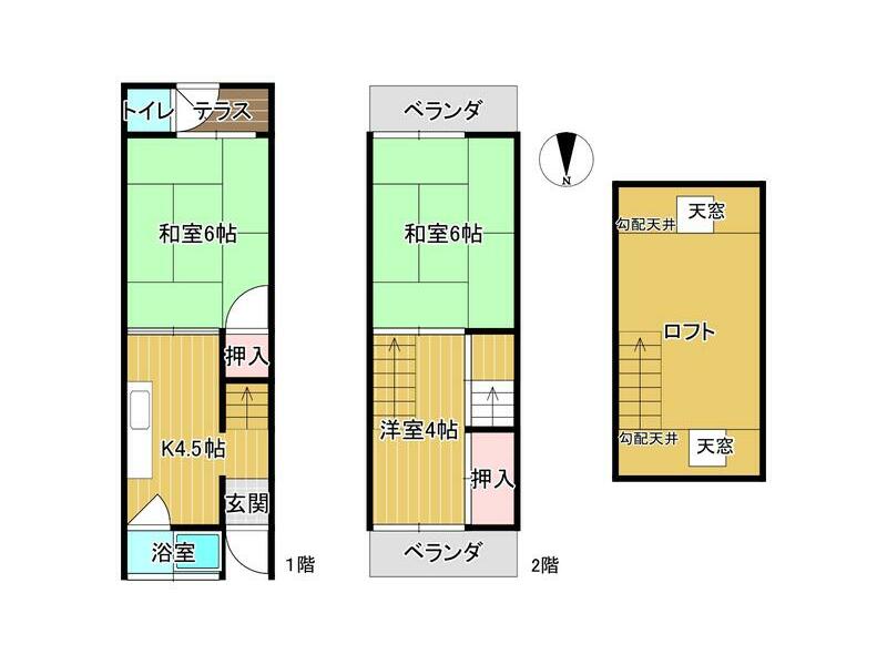 Takaishi City, Ayazono 7-chome (Kitasukematsu Station) 2-story building 3K
