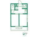 世田谷区 代田６丁目（新代田駅） 1階 ワンルームの間取り図