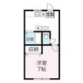 アンジュ仙台北 ２０１ １Kの間取り図