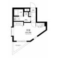 世田谷区 世田谷１丁目（桜新町駅） 3階 ワンルームの間取り図