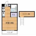 サントーク小金井 2階 ワンルームの間取り図