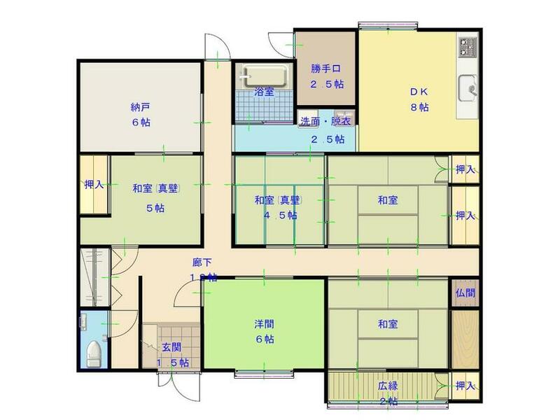 Saijo city, Tezui (Ishizuchi station) Single story house, 5DK

Saijo
