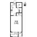グリーンハイツⅠ番館 ４０２ １Kの間取り図