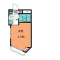 ＤＯＭ登戸２ ４０４ ワンルームの間取り図