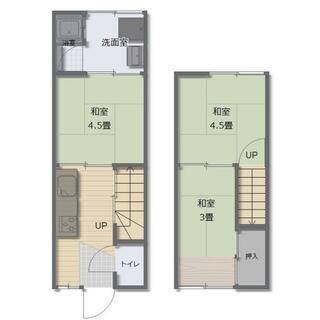 Kyoto City, Fushimi Ward, Mukojimahashizumecho (Kanzuki-kyo Station) 2 floors, 3 rooms, 3.5 million yen.