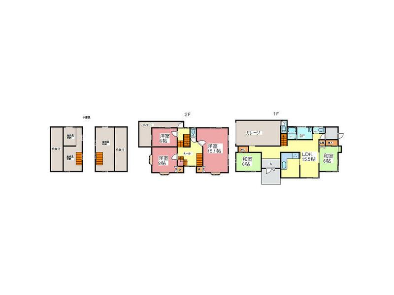 Hanazuki 5-chome, Fukui City, 2-story building, 5LDK