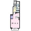 岡山市中区 平井１丁目（門田屋敷駅） 1階 ワンルームの間取り図