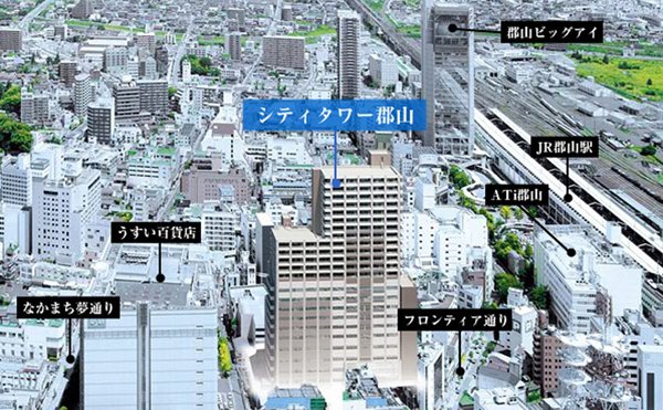 アットホーム シティタワー郡山 １４階 １ｌｄｋ 提供元 オルセープラン 株 郡山市の賃貸マンション