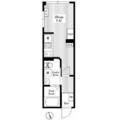 ＡＩＲ　ＴＯＷＥＲ　ＮＩＰＰＯＲＩ　Ｂ棟 ２０３ ワンルームの間取り図