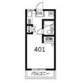 清和コーポ 401 ワンルームの間取り図