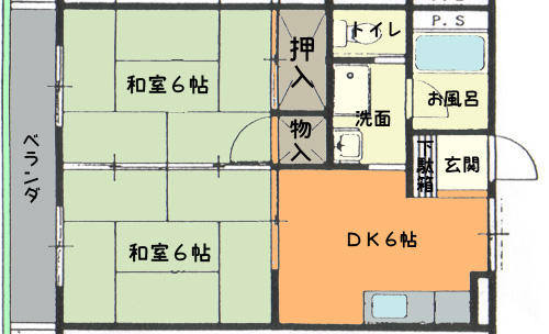 アットホーム グリーンハウスすずき ２０２ ２ｄｋ 提供元 三和建設 株 静岡市清水区の賃貸アパート