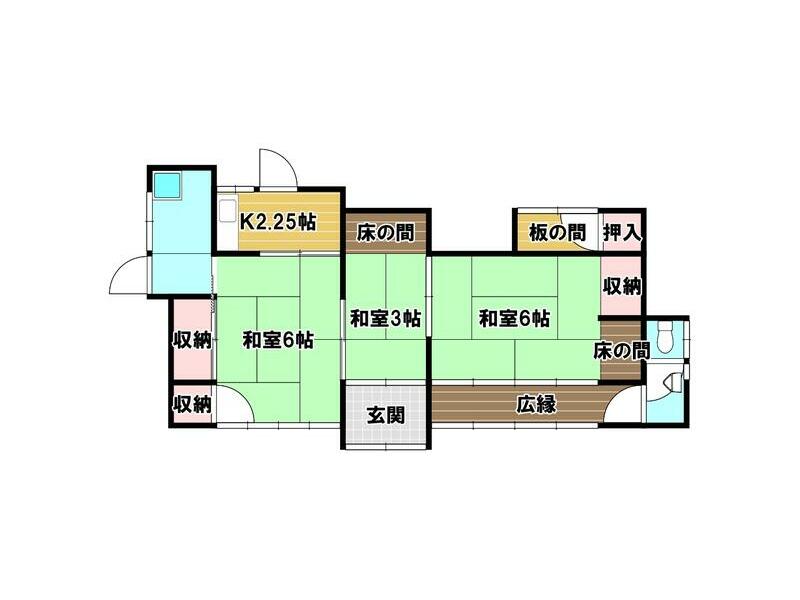 Tarami Town, Isahaya City, (Kikitsu Station), Single-story building, 3DK