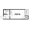 京都市中京区 堺町通六角下る甲屋町（四条駅） 4階 ワンルームの間取り図