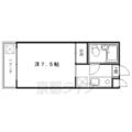 京都市中京区 三条通猪熊西入御供町（大宮駅） 4階 １Kの間取り図
