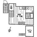 ブルックリンハイツ ２０２ ワンルームの間取り図