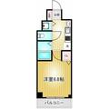 ライジングコート名古屋駅前東 2階 １Kの間取り図