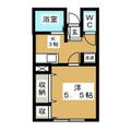 アークヴァレー 1階 １Kの間取り図