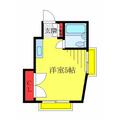 エンゼルハイム １０１ ワンルームの間取り図