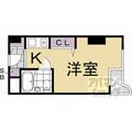京都市右京区 西院安塚町（西院駅） 4階 ワンルームの間取り図