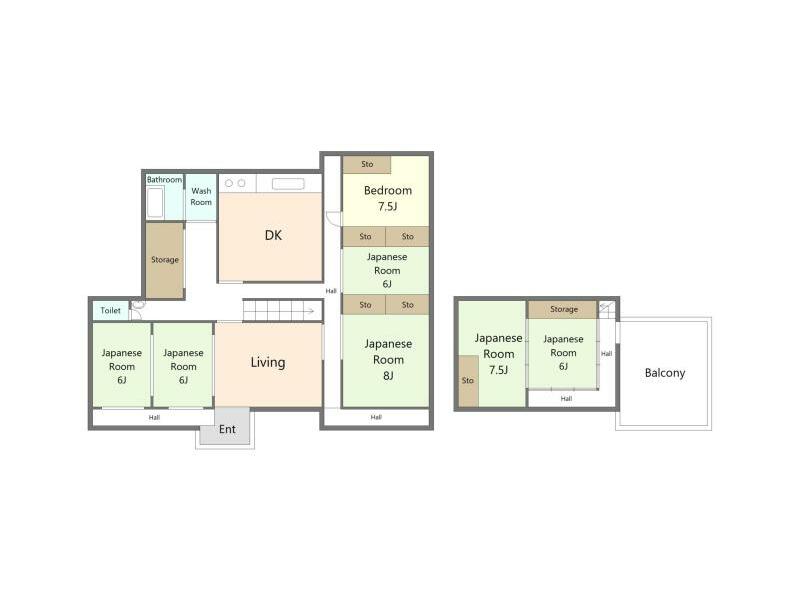 Tanaka, Shiraiwa, Motomiya City (Motomiya Station) 3-story 7SLDK