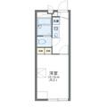 レオパレスＥｍｉｒａｔｅｓ住吉 １０３ １Kの間取り図